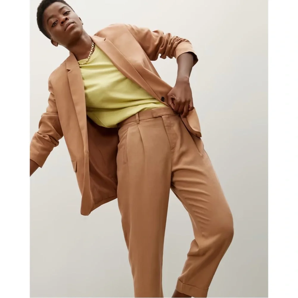 EVEREVE The Put-Together Pleat Pant in Toasted Coconut NWT - Picture 10 of 10